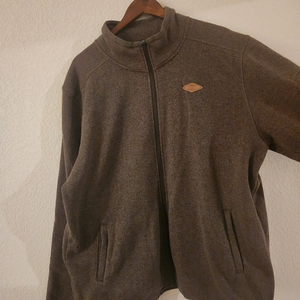 Mens 2xl heather green fleece